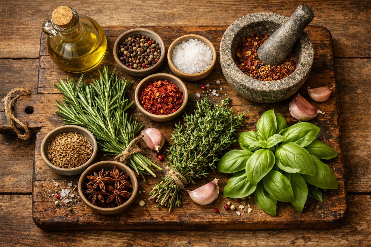 Kräuter und Gewürze